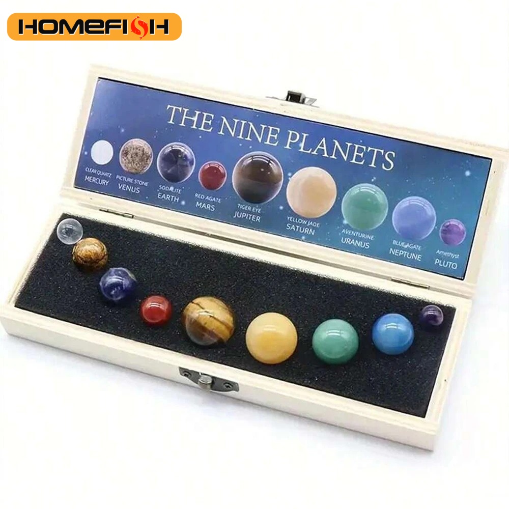 Solar System Model - Набор натуральных кристаллов и драгоценных камней