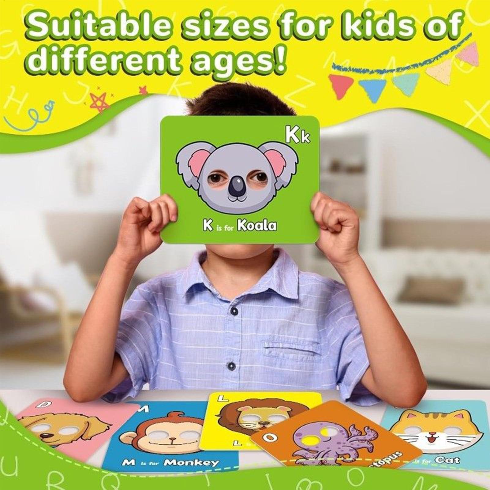 Flash Card Alphabet - 26 шт., флэш-карты с алфавитом, обучающие