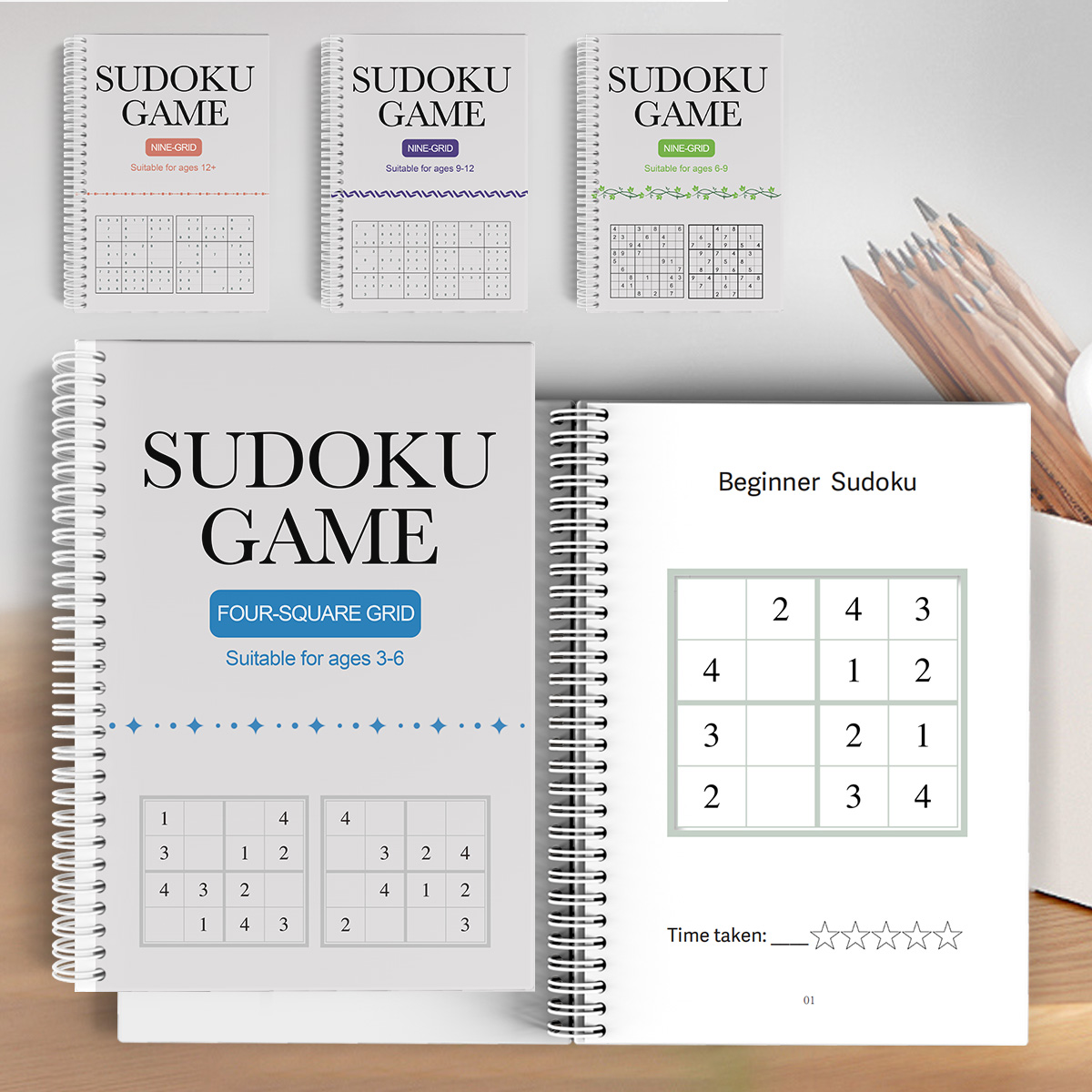 Kids Education Level - Веселая и развивающая детская книга-головоломка Судоку: