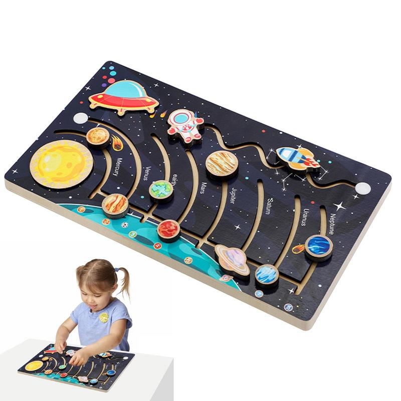 Solar System Model - Модель Солнечной системы, деревянная солнечная система
