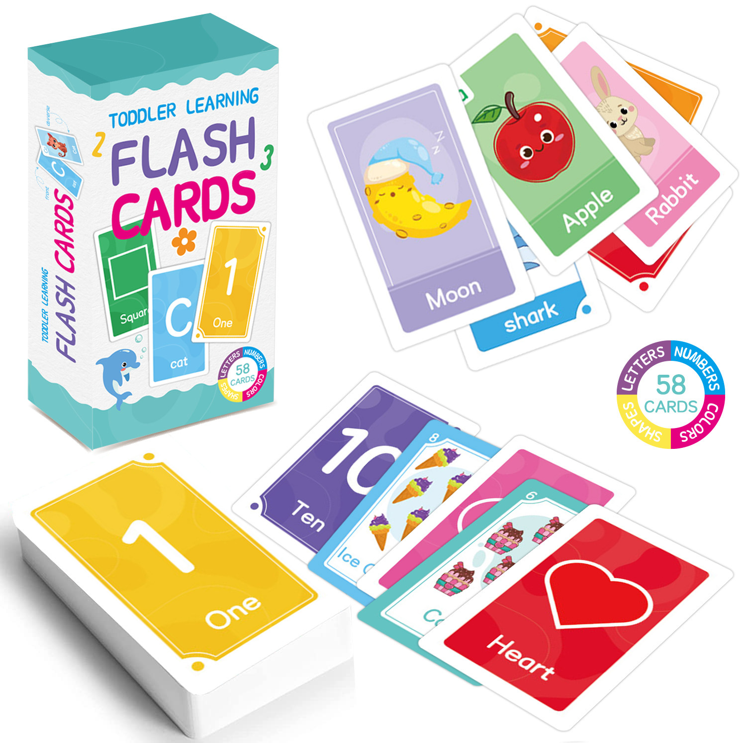 58 шт. карточки с алфавитом AB – обзор и цена Flash Card Alphabet