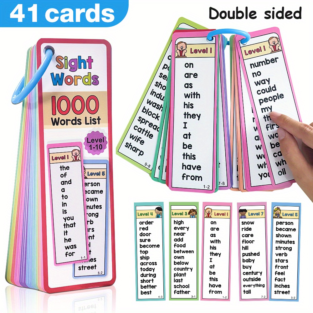 Флэш-карты со словами 1000 для – обзор и цена Kids Education Level